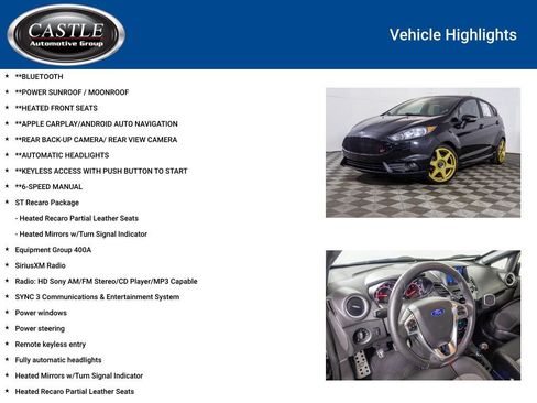 Used 2019 Ford Fiesta ST w/ ST Recaro Package FWD image 3