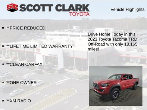 Used 2023 Toyota Tacoma TRD Off-Road w/ Technology Package AWD/4WD image 13