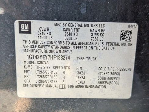 Used 2017 GMC Sierra 3500 Denali w/ Duramax Plus Package AWD/4WD image 53