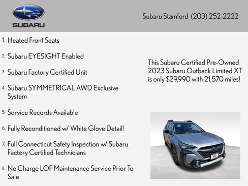 Used 2023 Subaru Outback Limited XT image 2