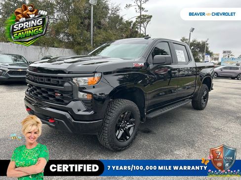 Used 2025 Chevrolet Silverado 1500 Custom Trail Boss AWD/4WD image 1