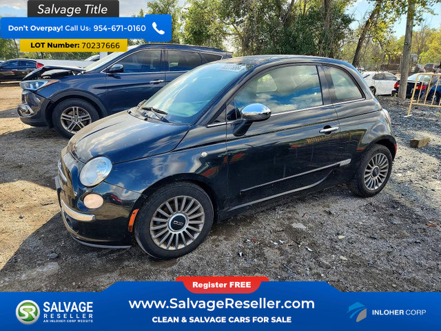 Used 2012 FIAT 500 Lounge w/ Luxury Leather Pkg FWD image 1