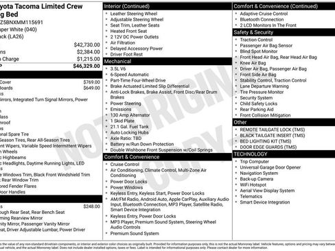 Used 2021 Toyota Tacoma Limited image 16