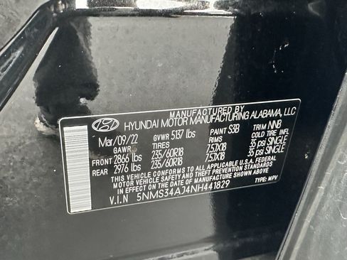 Used 2022 Hyundai Santa Fe SEL w/ Convenience + Premium Package FWD image 32