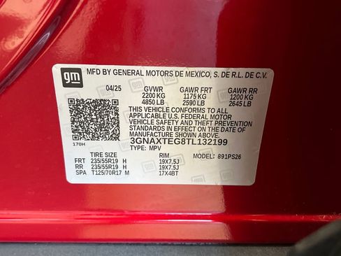 Used 2026 Chevrolet Equinox RS w/ LPO, Floor Liner Package AWD/4WD image 45