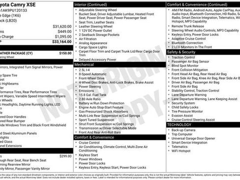 Used 2023 Toyota Camry XSE w/ Cold Weather Package FWD image 7