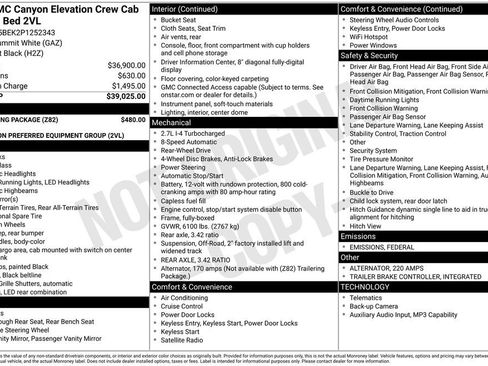 Used 2023 GMC Canyon Elevation w/ Trailering Package image 6