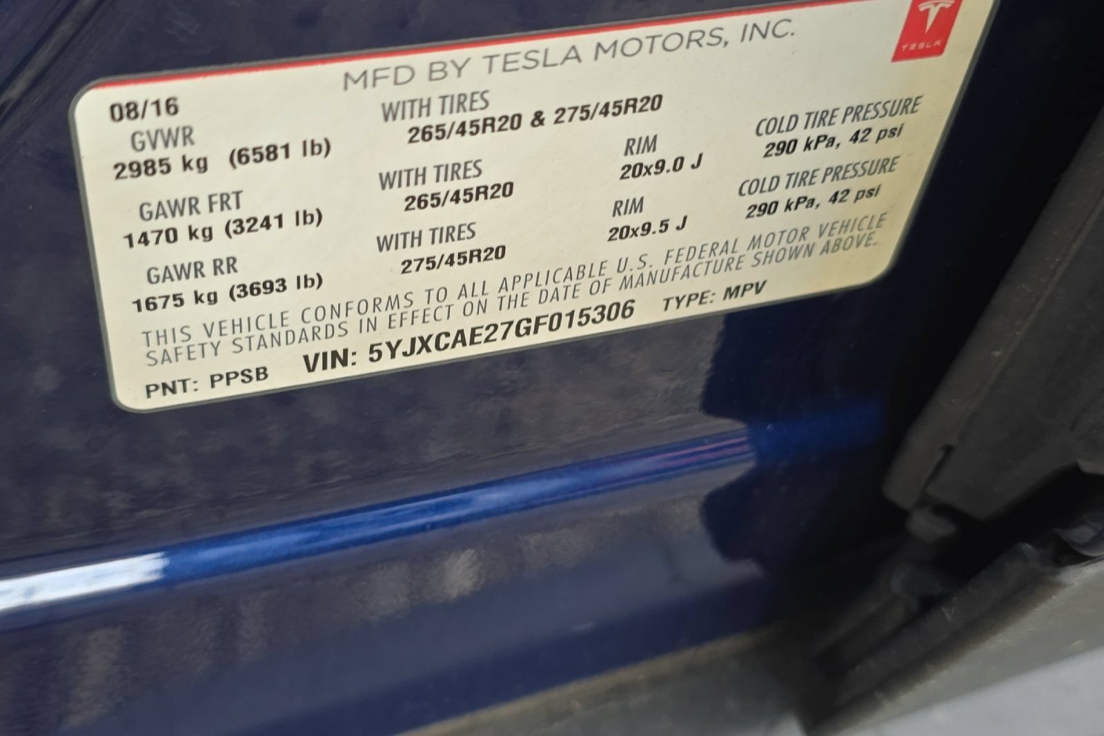 Used 2016 Tesla Model X 60D AWD/4WD image 26