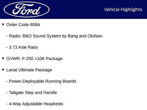 New 2026 Ford F250 Lariat w/ Black Appearance Package image 15