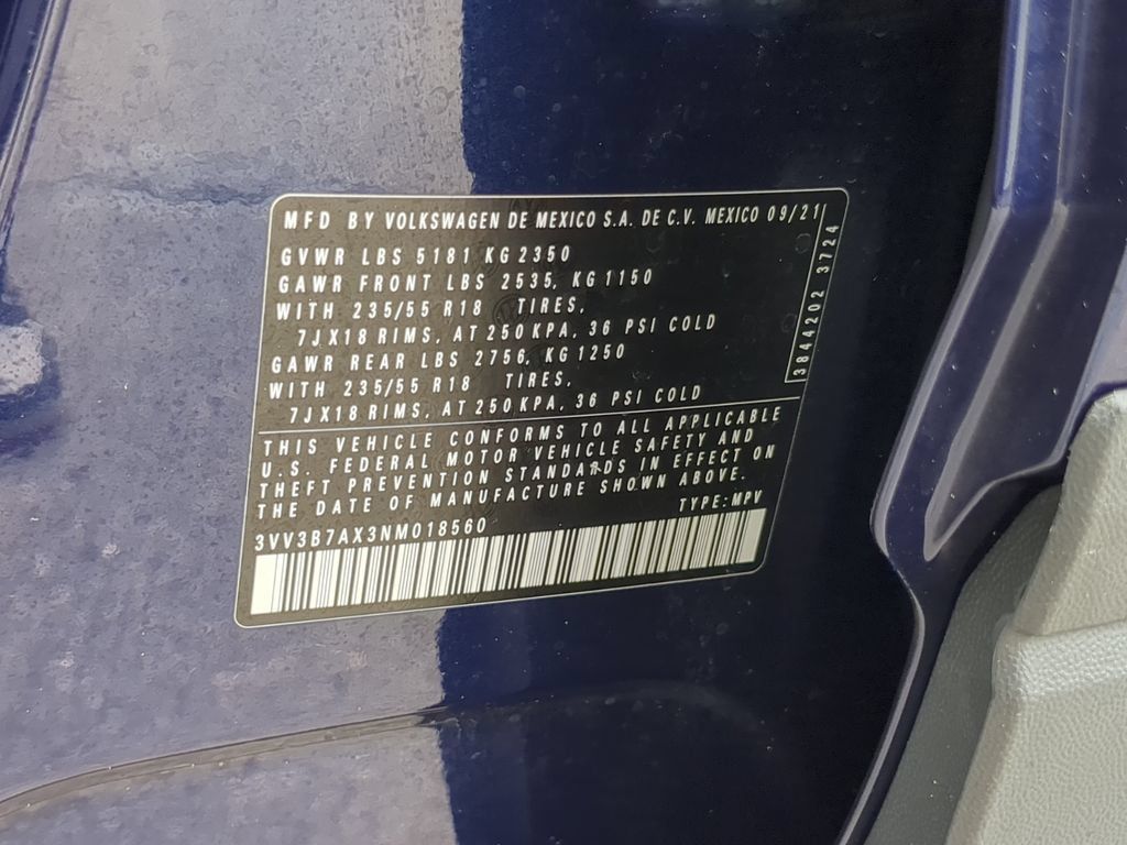 Certified 2022 Volkswagen Tiguan SE FWD image 35