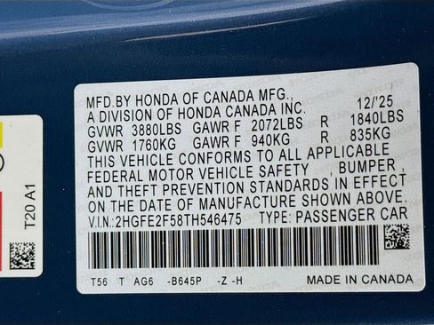 New 2026 Honda Civic Sport image 29