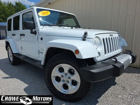 Used 2015 Jeep Wrangler Unlimited Sahara w/ Connectivity Group AWD/4WD image 1