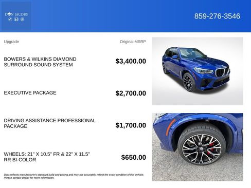 Used 2023 BMW X5 M w/ Executive Package AWD/4WD image 5