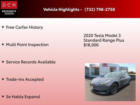 Used 2020 Tesla Model 3 Standard Range Plus image 4