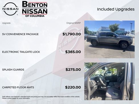 New 2026 Nissan Frontier SV w/ SV Convenience Package AWD/4WD image 7