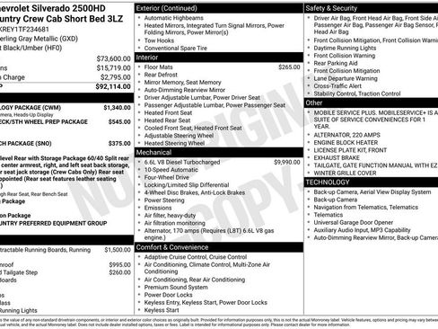 New 2026 Chevrolet Silverado 2500 High Country w/ Technology Package AWD/4WD image 17