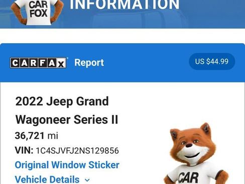 Used 2022 Jeep Grand Wagoneer Series II AWD/4WD image 6