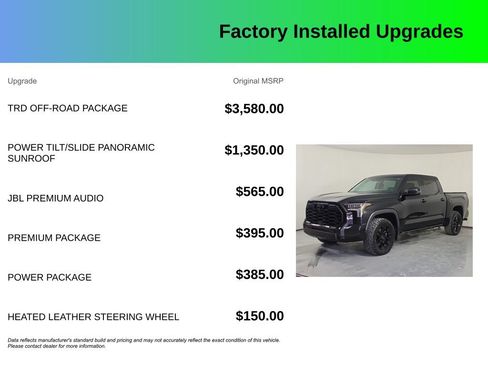 Used 2024 Toyota Tundra Limited w/ TRD Off-Road Package AWD/4WD image 4
