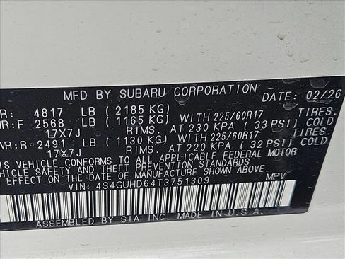 New 2026 Subaru Crosstrek 2.0i Premium AWD/4WD image 17