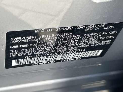 Certified 2025 Subaru Forester Wilderness w/ Wilderness Package image 33