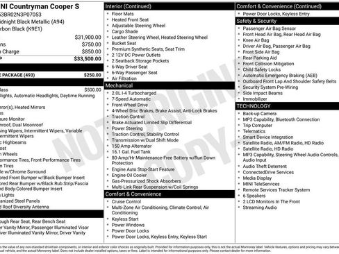 Used 2022 MINI Cooper Countryman S w/ Storage Package FWD image 1