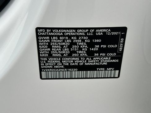 Certified 2022 Volkswagen Atlas SE w/ Panoramic Sunroof Package image 31