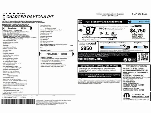 Used 2025 Dodge Charger R/T w/ Quick Order Package 25M R/T image 2