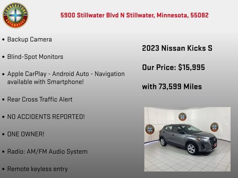 Used 2023 Nissan Kicks S FWD image 5