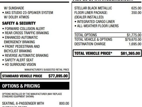 Used 2026 Cadillac Vistiq Sport w/ LPO, Floor Liner Package image 2