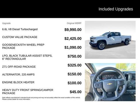 Used 2026 Chevrolet Silverado 2500 Custom w/ Custom Value Package AWD/4WD image 5