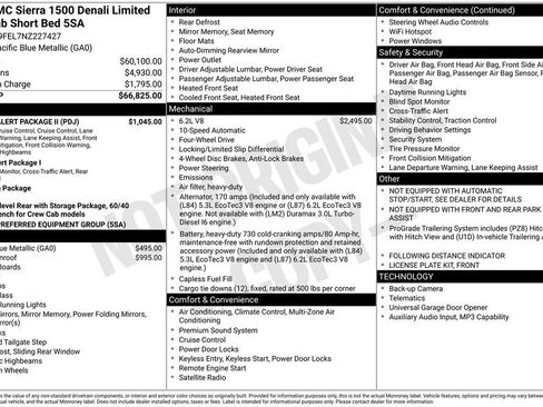 Used 2022 GMC Sierra 1500 Denali w/ Driver Alert Package II AWD/4WD image 9