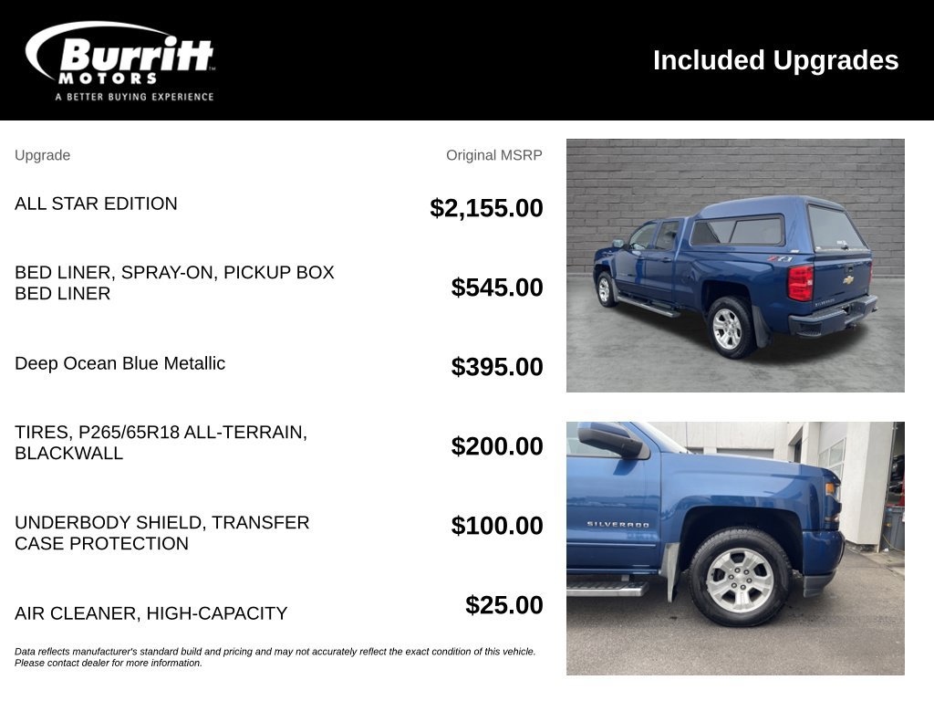Used 2019 Chevrolet Silverado 1500 LT w/ All Star Edition AWD/4WD image 3