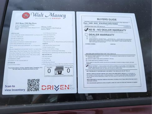 Used 2022 RAM 2500 Big Horn w/ Level C Equiment Group image 9