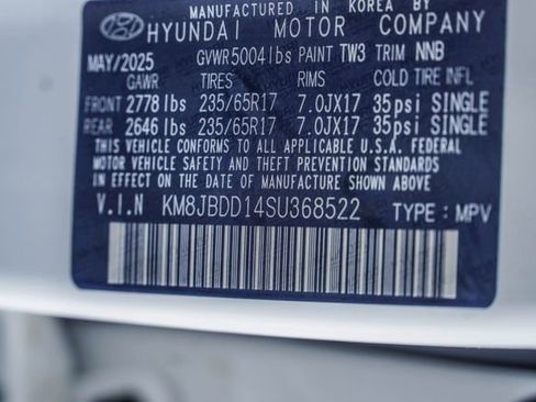 Certified 2025 Hyundai Tucson Blue AWD/4WD image 38
