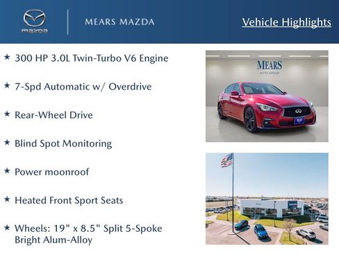 Used 2021 INFINITI Q50 Signature Edition w/ Cargo Package image 2