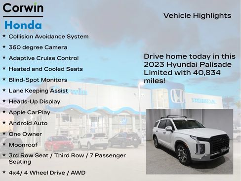 Used 2023 Hyundai Palisade Limited AWD/4WD image 6