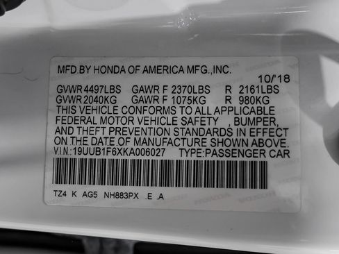 Used 2019 Acura TLX w/ Technology & A-SPEC Pkg FWD image 77