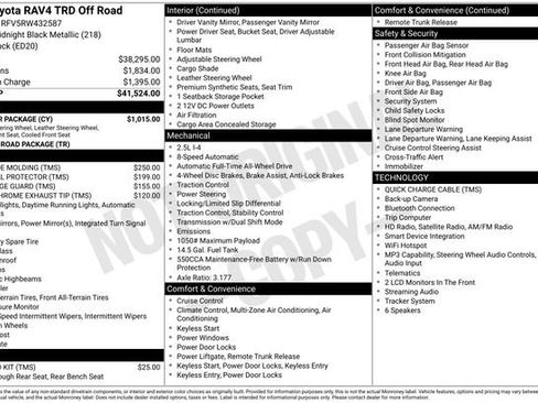 Used 2024 Toyota RAV4 TRD Off-Road w/ Weather Package AWD/4WD image 34