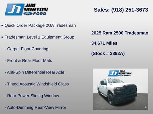 Used 2025 RAM 2500 Tradesman AWD/4WD image 8