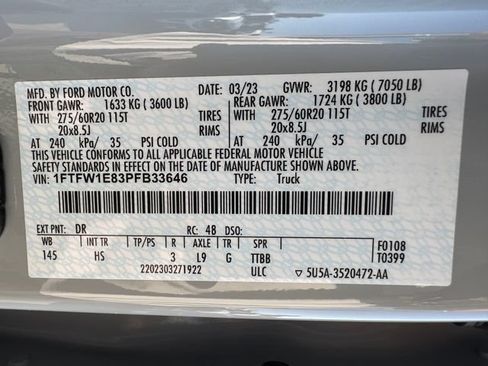 Used 2023 Ford F150 Lariat w/ Equipment Group 502A High AWD/4WD image 11