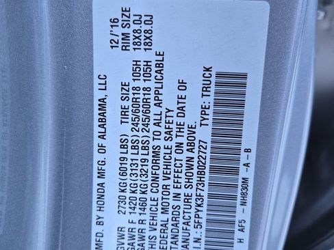 Used 2017 Honda Ridgeline RTL-E image 30