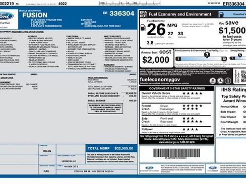 Used 2014 Ford Fusion Titanium image 32