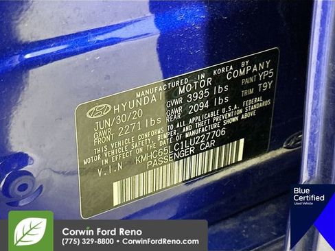 Used 2020 Hyundai Ioniq Blue image 32