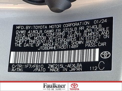 Certified 2024 Toyota Corolla LE AWD/4WD image 26