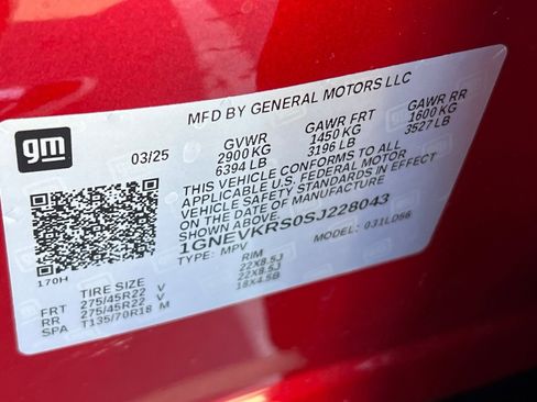 Certified 2025 Chevrolet Traverse High Country w/ LPO, Floor Liner Package image 59