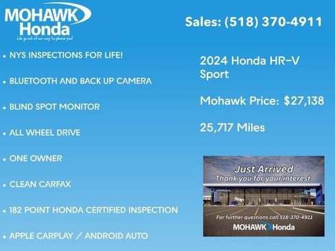 Certified 2024 Honda HR-V Sport image 4