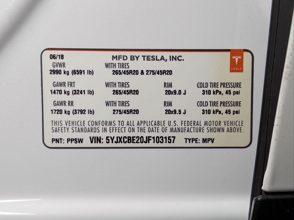 Used 2018 Tesla Model X 75D AWD/4WD image 30