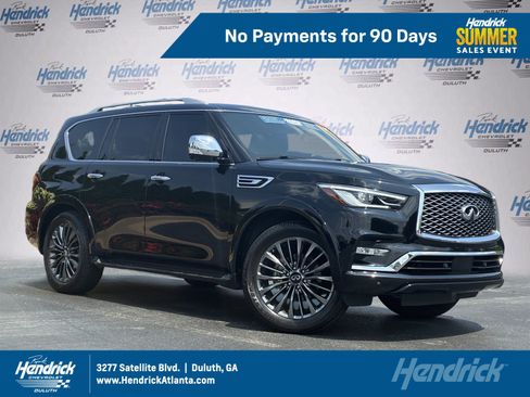 Used 2022 INFINITI QX80 Sensory w/ Cargo Package RWD image 1
