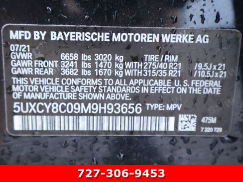 Used 2021 BMW X6 M50i w/ Executive Package AWD/4WD image 22