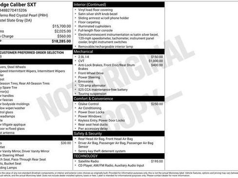 Used 2007 Dodge Caliber SXT FWD image 2